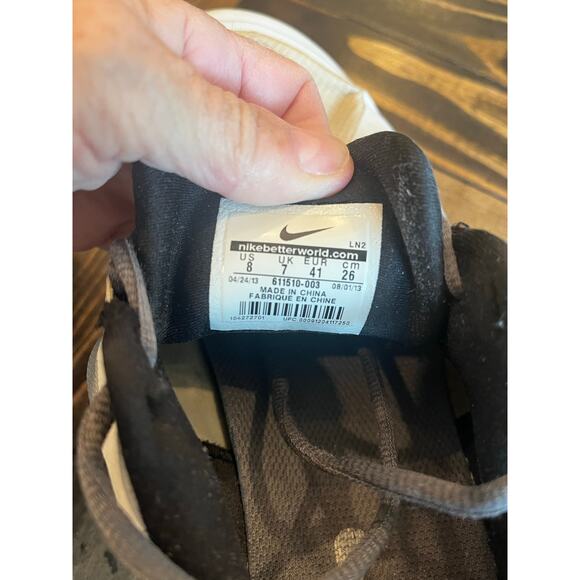 Nike FI Impact Golf Shoes Gray Black White Sneakers Men 8 Active Athletic Comfy - Picture 2 of 8